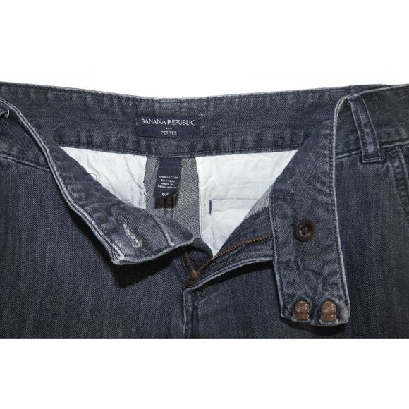 Banana Republic Wide Leg Trouser Jeans Sz 6 Petite 6P - Picture 3 of 5